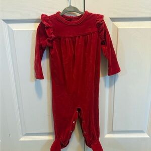 Ralph Lauren Red Kids One Piece Footie